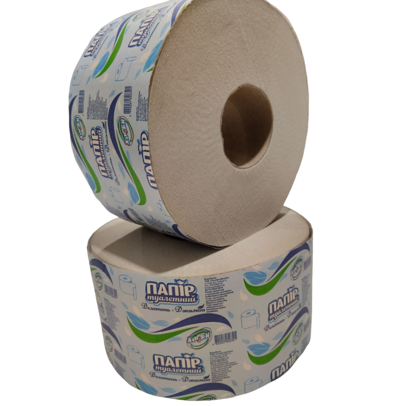 Папір туалетний "Джамбо" ТМ Хосен